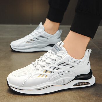 赤兔夏季韩版潮流新款男士厚底减震运动鞋透气跑步鞋网面鞋男士休闲鞋