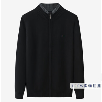 汤米公牛(tommybull)tommybull美国汤米tommy春秋毛衣男立领拉链开衫
