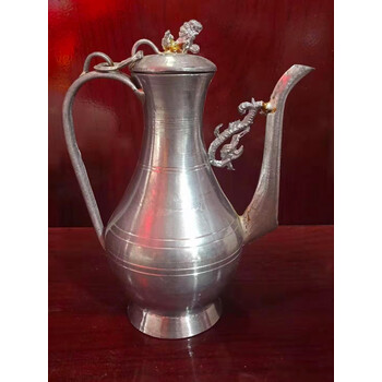 耐吉佳锡酒壶老式复古酒壶锡酒壶家用 婚庆乔迁 拜佛 锡壶 手工老式古