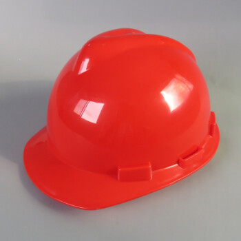 安全帽工地施工防砸防护领导头盔印字厂家直销建筑工程 加厚v型红