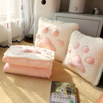 妙普乐抱枕被抱枕被子两用办公室折叠午睡枕头厚毯子二合一汽车用靠的