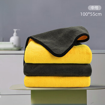 宠物洗澡毛巾超吸水速干猫咪狗狗大号浴巾特大号不粘毛泰迪仿鹿皮中型