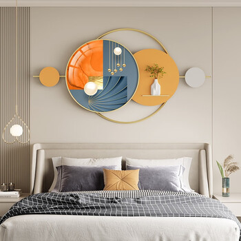 卧室装饰画床头挂画温馨公寓酒店主卧墙画现代简约房间背景墙壁画 a2