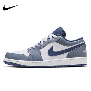 耐克（NIKE）男鞋2024夏款Air Jordan 1 Low AJ1出租车黑白黄低帮篮球鞋553558 553558-414 44