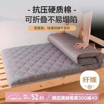 艾薇（AVIVI）床垫宿舍床垫被学生床褥子榻榻米单人床垫子褥子 灰格90*200cm