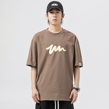 无良印品重磅纯棉短袖t恤男夏季休闲宽松简约百搭美式潮牌情侣装凡