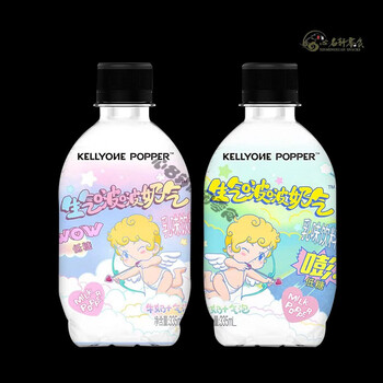 美意颂kellyone生气啵啵奶气新品饮料生气啵啵气泡奶牛奶汽水 气泡奶1