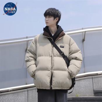 nasalike双面穿棉衣外套男生冬季棉服情侣装加厚棉袄潮oversize保暖