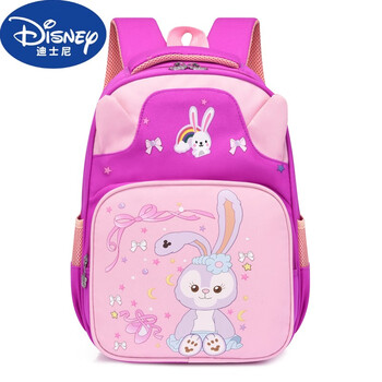 背包小兔子儿童大班洋气男女孩卡通幼儿园双肩包公主女可爱书包玫红色