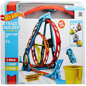 风火轮hotwheels风火轮轨道三环挑战回旋赛道男孩小汽车儿童玩具glc96