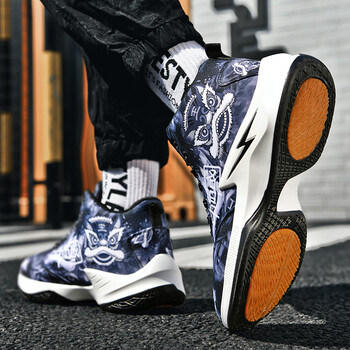 耐克森鸳鸯球鞋男篮球夏季透气初中学生青少年运动鞋子男潮鞋高帮跑步