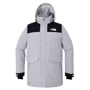 北面thenorthface连帽羽绒服男子2023冬季新款户外保暖派克服宽松休闲