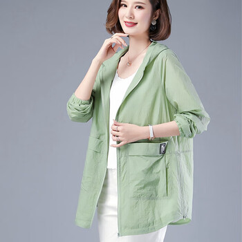 繁安中老年人防晒衣夏款中年妇女女中长款春夏天妈妈薄风衣外套大码