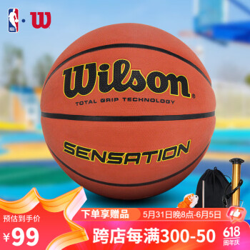 威尔胜(Wilson)7号篮球室外用橡胶水泥地耐打成人用球WTB9118IB07CN