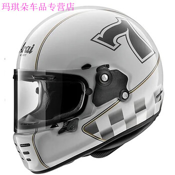 neo复古头盔花色拿铁自由攀爬摩托全盔caferacerwhite幸运7号白xl