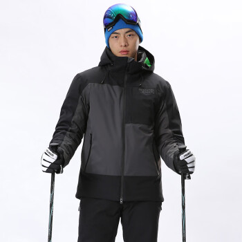 RUNNING RIVER奔流 男士 冬季 户外运动双板透气滑雪服上衣外套新款A2015 095黑 54-2XL