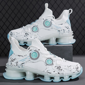 ajdz跑步鞋子男四季款潮流百搭透气酷炫刀锋鞋休闲鞋运动鞋老爹鞋协力