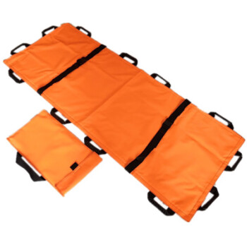 铁三角 橘色软担架 可折叠 简易急救担架 上下楼便携式救援抬人 橘色 软担架普通款