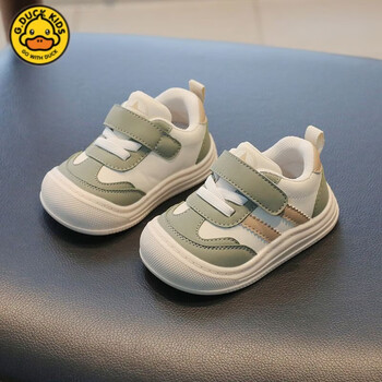 duck小黄鸭春秋宝宝鞋子1一3岁男女小童运动鞋幼童学步鞋软底婴儿 绿