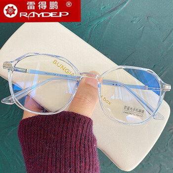 雷得鹏防蓝光辐射眼镜女近视可配韩版潮素颜网红款有度数男ins风眼睛
