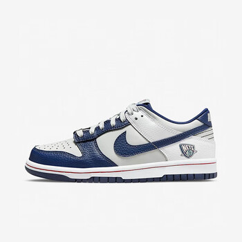 耐克nikenike女鞋dunklow篮网灰白蓝nba联名复古低帮休闲板鞋do