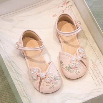 晋彪女童汉服鞋2024新款夏季儿童配马面裙鞋子民族风新中式国风凉鞋