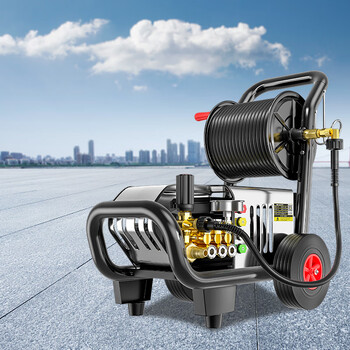 博赫尔（POHIR）高压洗车机商用220V洗车店养殖场专用全自动便携式卷轴清洗机509 3000W +130公斤压力+ 10米管+套装