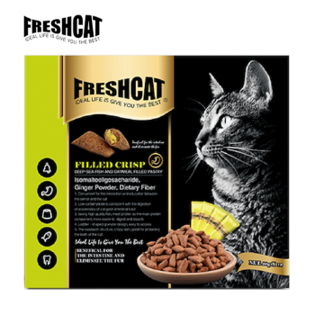 福瑞诗freshcat 夹心酥猫零食宠物猫饼干猫咪零食奶酪薄荷磨牙牛肉鸡肉牛磺酸宠物零食夹心深海鱼燕麦 g 12条 盒 图片价格品牌报价 京东