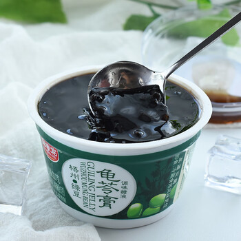 龟苓膏广西梧州特产龟苓膏多口味绿豆红豆冰糖菊花金银花原味龟林膏小