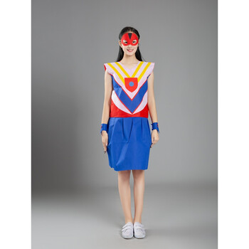 环保服装diy材料手工环保衣服幼儿园子走秀服装时装秀 奥特曼妈妈款