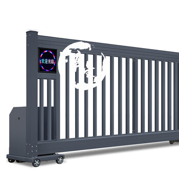 小区电动平移门 无轨悬浮门直线平移门工厂铝合金别墅大门庭院门 具体