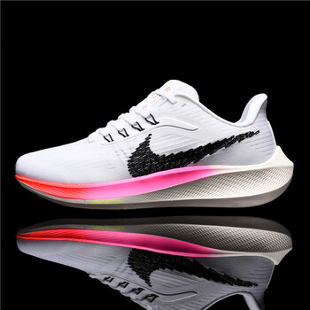 跑步鞋男38正品气垫登月运动鞋莆田体育生跑鞋减震透气飞马39白七彩36