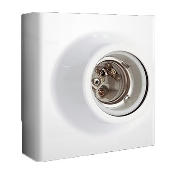 公牛 明装开关插座墙壁面板明线盒墙面e27螺口灯座定制