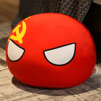 室波兰球抱枕各国团子公仔儿童玩偶动漫周边二次元可爱挂件礼物 苏联