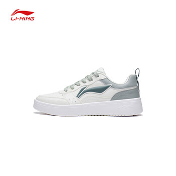 李宁元宝2板鞋女士2024夏季新款黑白熊猫流行运动休闲透气小白鞋云雾