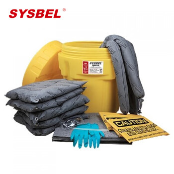 西斯贝尔/SYSBEL SYK952 95加仑泄漏应急处理桶套装 油类 适用于大规模泄漏事故 1套装
