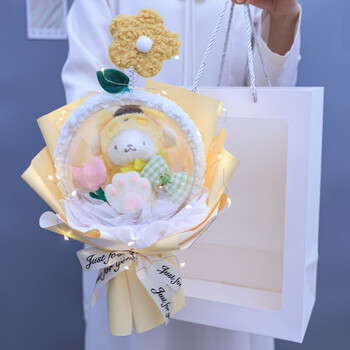 创京懿选卡通可爱草莓熊玩偶娃娃花束创意仪式感实用生日礼物送女朋友