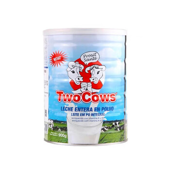 鲁骨梁荷兰进口twocows双牛淘高斯高钙全脂脱脂学生老年牛奶粉900g