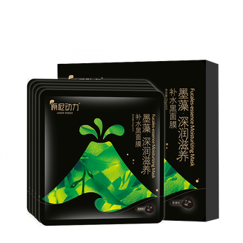 原泥动力 墨藻深润滋养面膜贴5片紧致肌肤水润澎湃密集滋养护肤