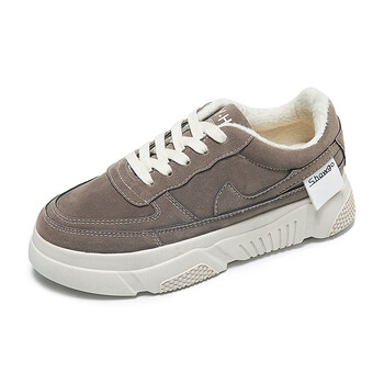 加绒鞋子女秋冬季2018新款韩版老爹运动厚底百搭休闲学生加棉板鞋