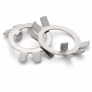 304不锈钢圆螺母用止动垫片垫圈止退垫圈六爪垫圈紧垫圈锁片gb858 30
