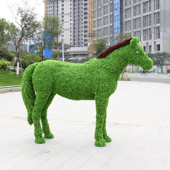 金福喜仿真绿雕植物雕塑园林摆件景观雕塑大型景观摆件仿真绿雕动物