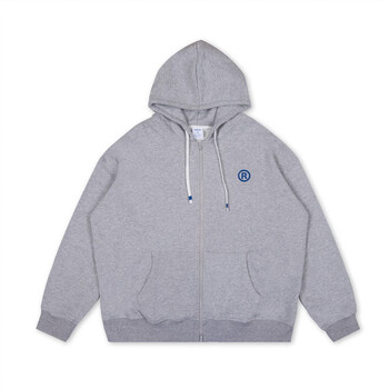 潮牌fog  warmtrees前胸蓝色r标抽绳连帽情侣卫衣加绒男宽松潮ins女