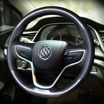 博紫适用于于别克手缝真皮方向盘套新款君威昂科威昂科旗英朗昂科拉新