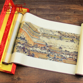 北京特色纪念品 丝绸画织锦画 中国风元素特色出国送老外的小礼物 帝京风貌图