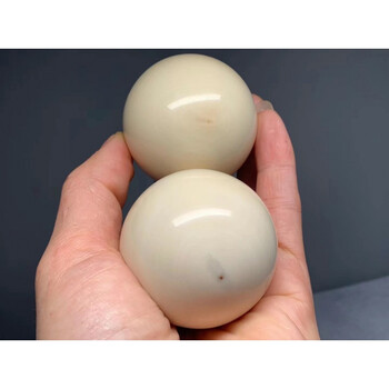 朴春 猛犸象牙球练手玉石球 健身球 手球玩老人实心老年人按摩球