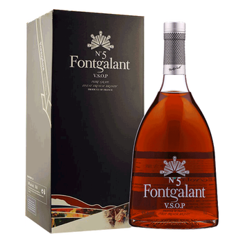 福阁fontgalant5号白兰地法国原装进口洋酒联合干邑白兰地礼盒装700ml