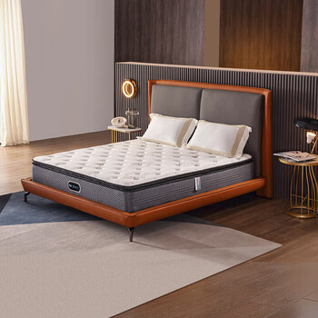 席梦思（Simmons）进口乳胶床垫 静音独立袋装弹簧1.5x2米双人床垫 新泰坦