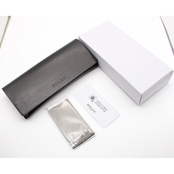 陌森太阳镜盒折叠便携式眼镜盒原装墨镜镜简约创意复古镜布 暴龙黑色