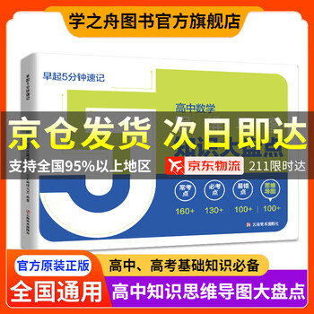 【2025旗舰店官方正版】高中知识大盘点思维导图 张老师雪峰名师推荐学之舟早起5分钟速记高中高考基础知识复习难点通用必背知识点汇总 高一高二...